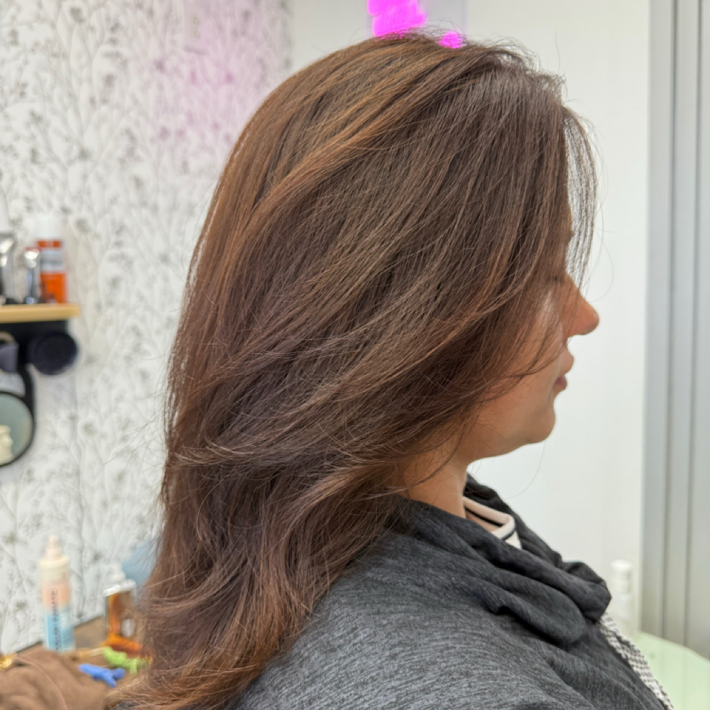 Layered Haircut & Style at Mackenzie Elise (ME) Salon in Bentonville, AR