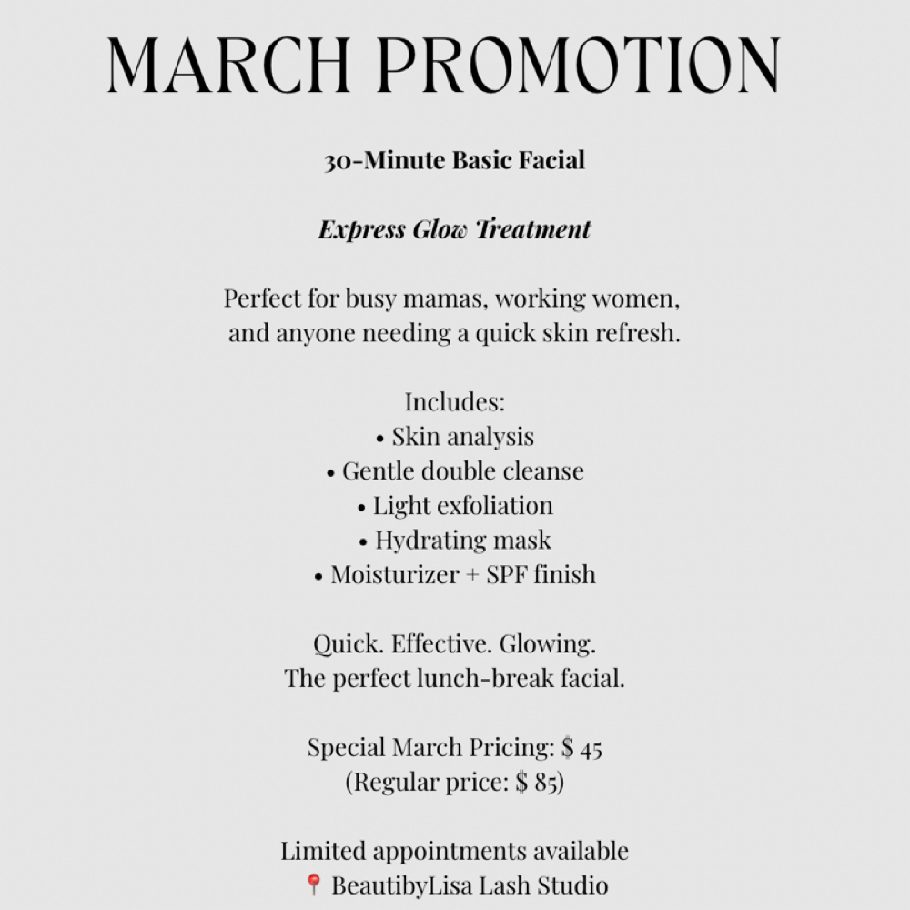 Express Glow Treatment at BeautibyLisa Lash Studio in Plainfield, CT