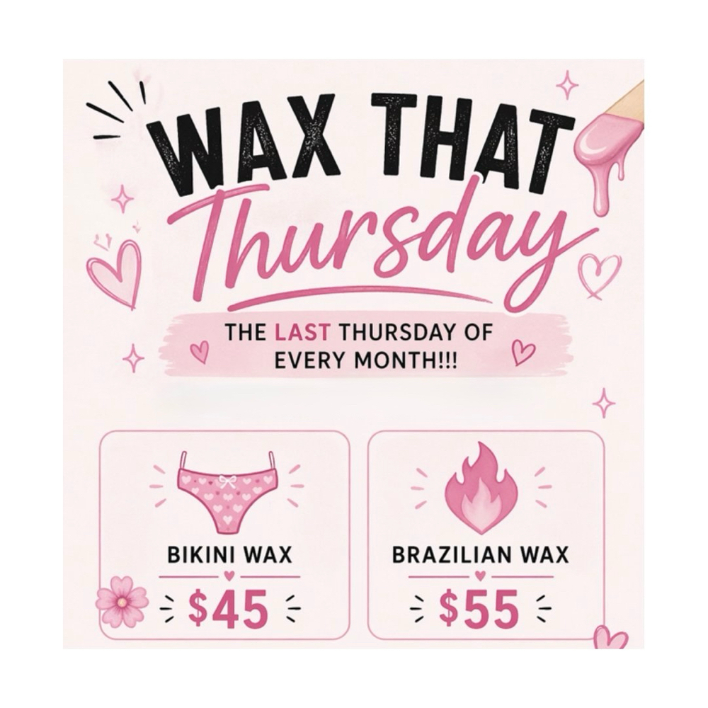 Wax That Thursday at Rustic Sage Beauty Esthetics By Christie in Acton, TX