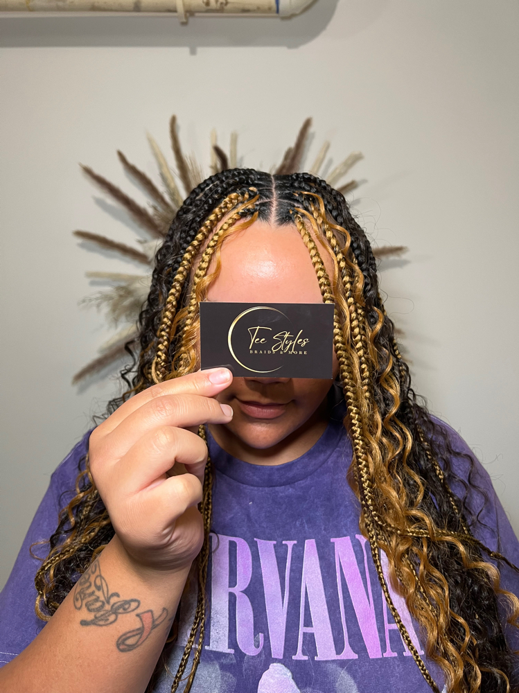 Medium Knotless Braids