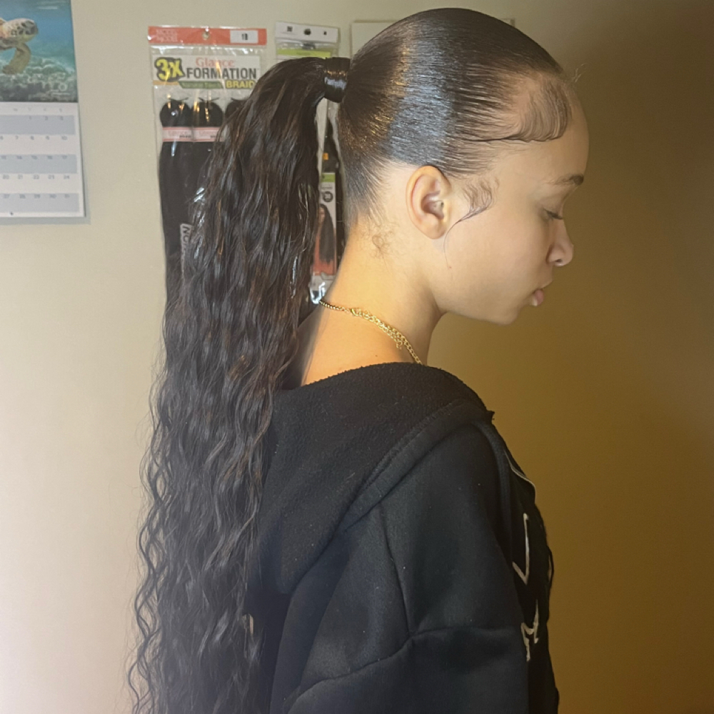 Extended Sleek Ponytail at Touched Artistry in Urbana, IL