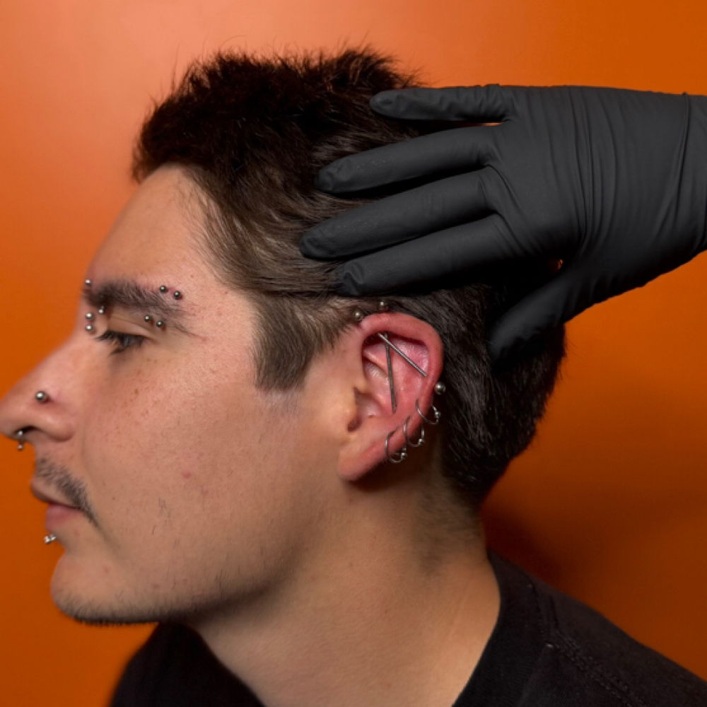Industrial Piercing at Revision Body Art in Covina, CA