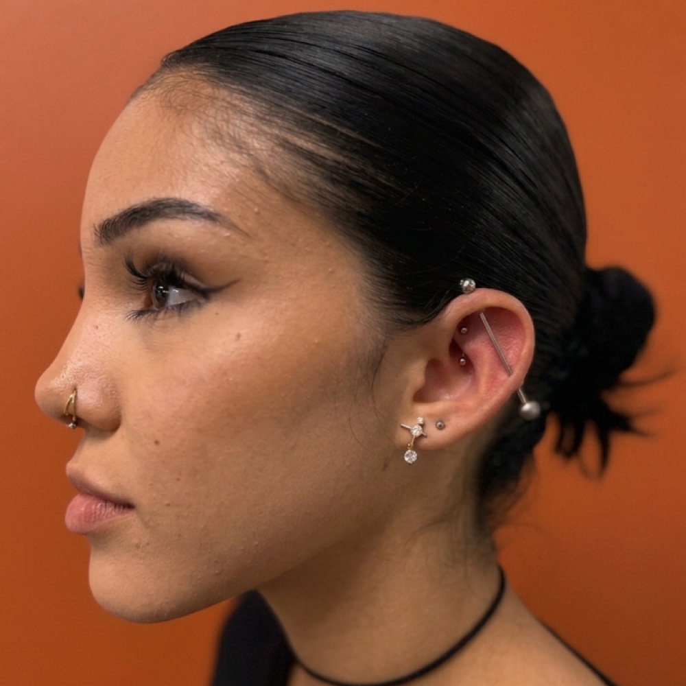 Industrial Piercing at Revision Body Art in Covina, CA