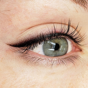 Winged Eyeliner Tattoo