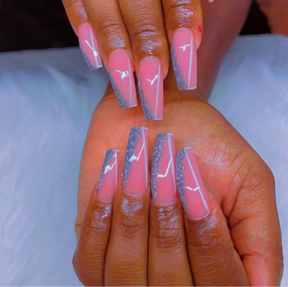 Full Set Long at Hair N Nails By La in Loganville Ga, GA