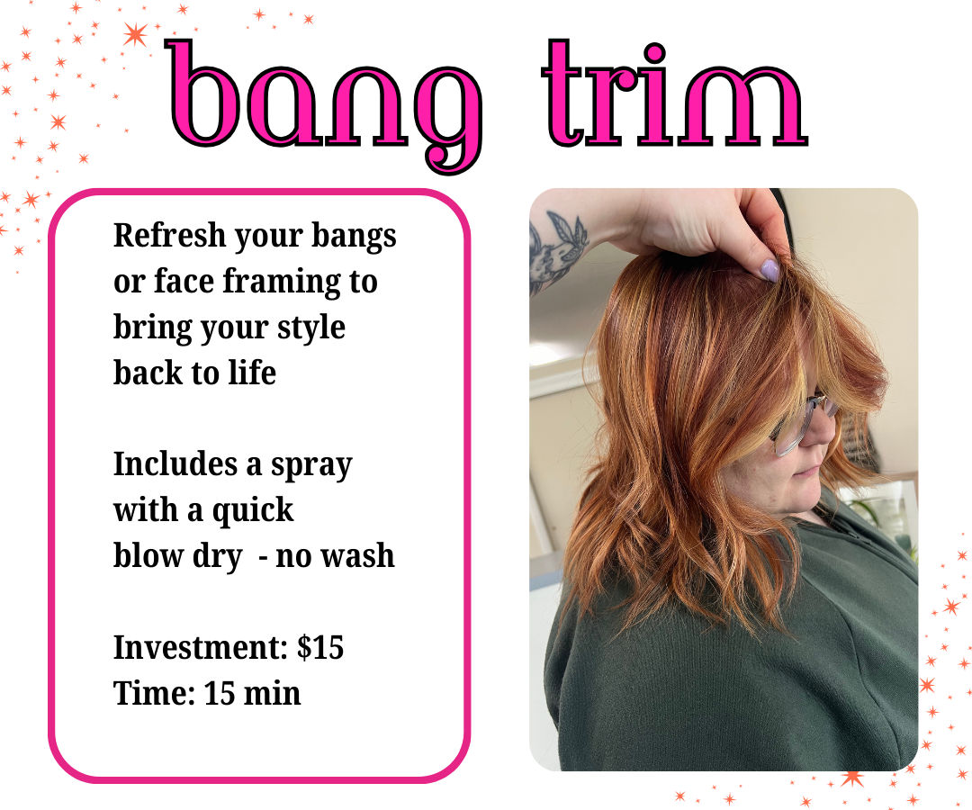 Bang Trim at Hair Of Confidence in Somers, CT