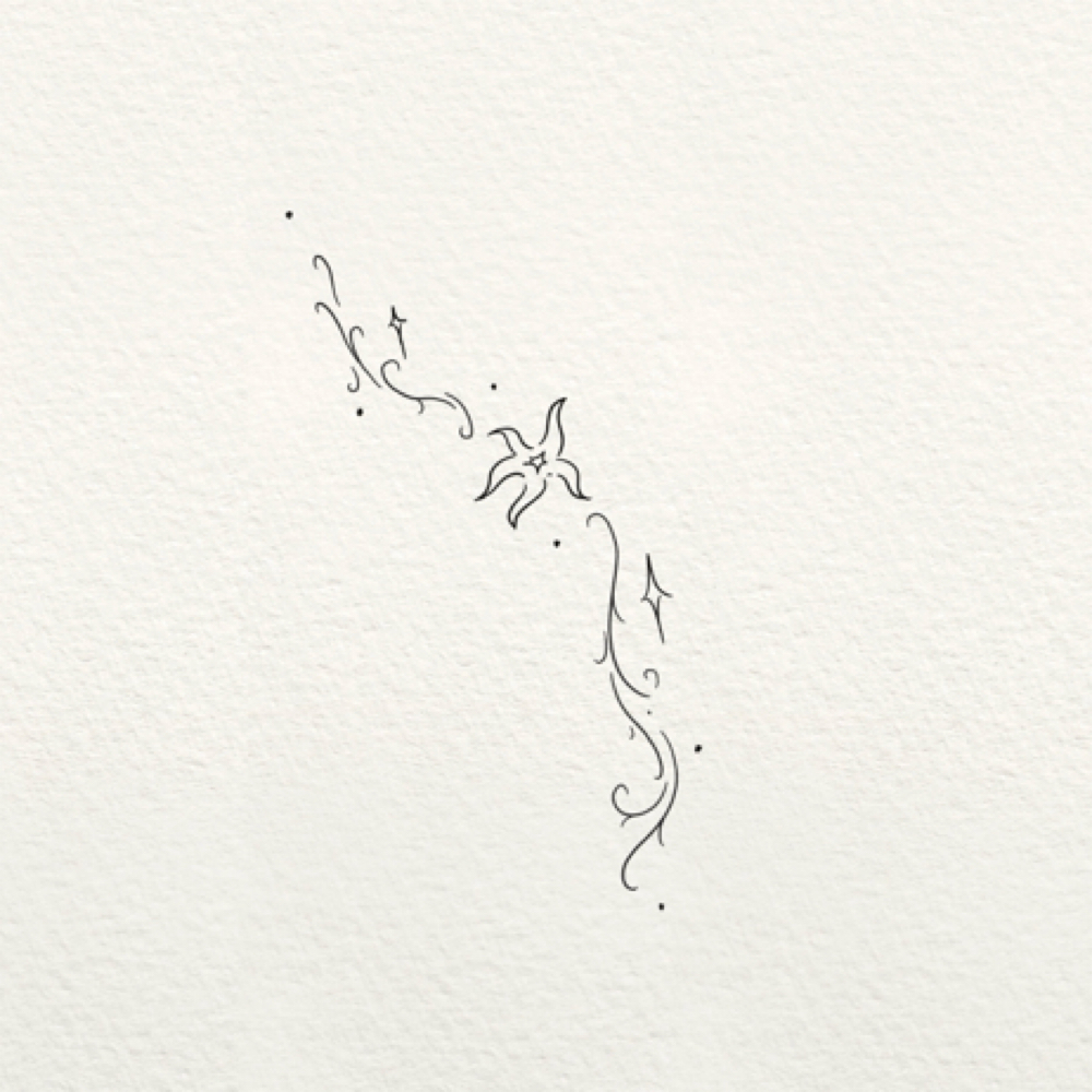 Melting Star And Flow at Bear Angel Tattoo in Vandalia, OH