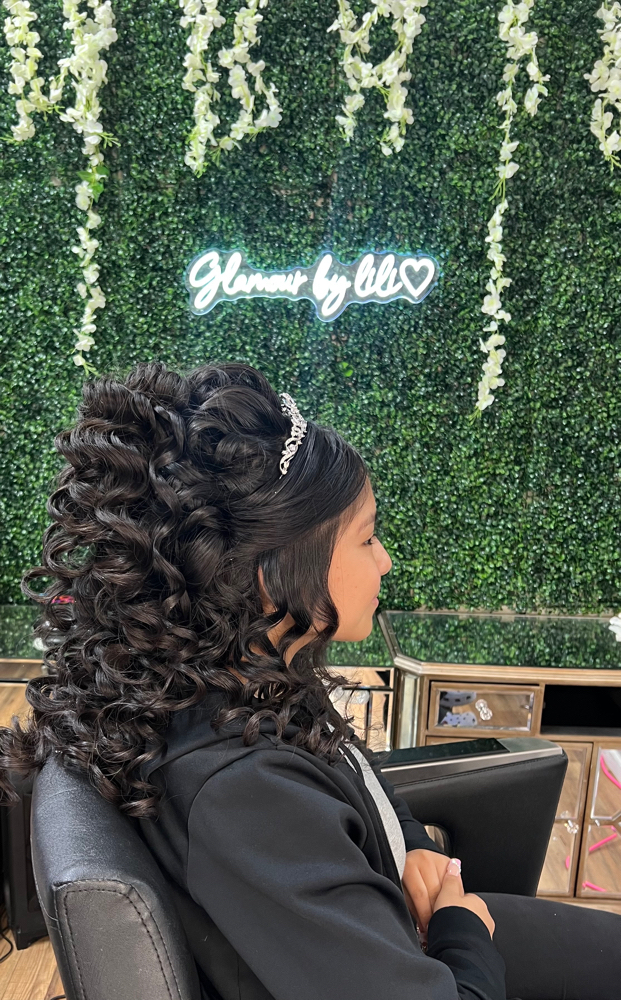 Glam Bride/quince Hairstyle