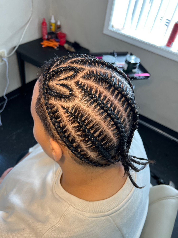 Men Stitch 8-10 Braids at TopBrow Beauty Bar LLC in Taftville, CT