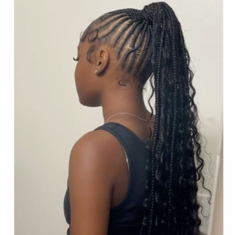 smalled braided ponytail at GLOW Spa Tanning & Fitness in Owego, NY