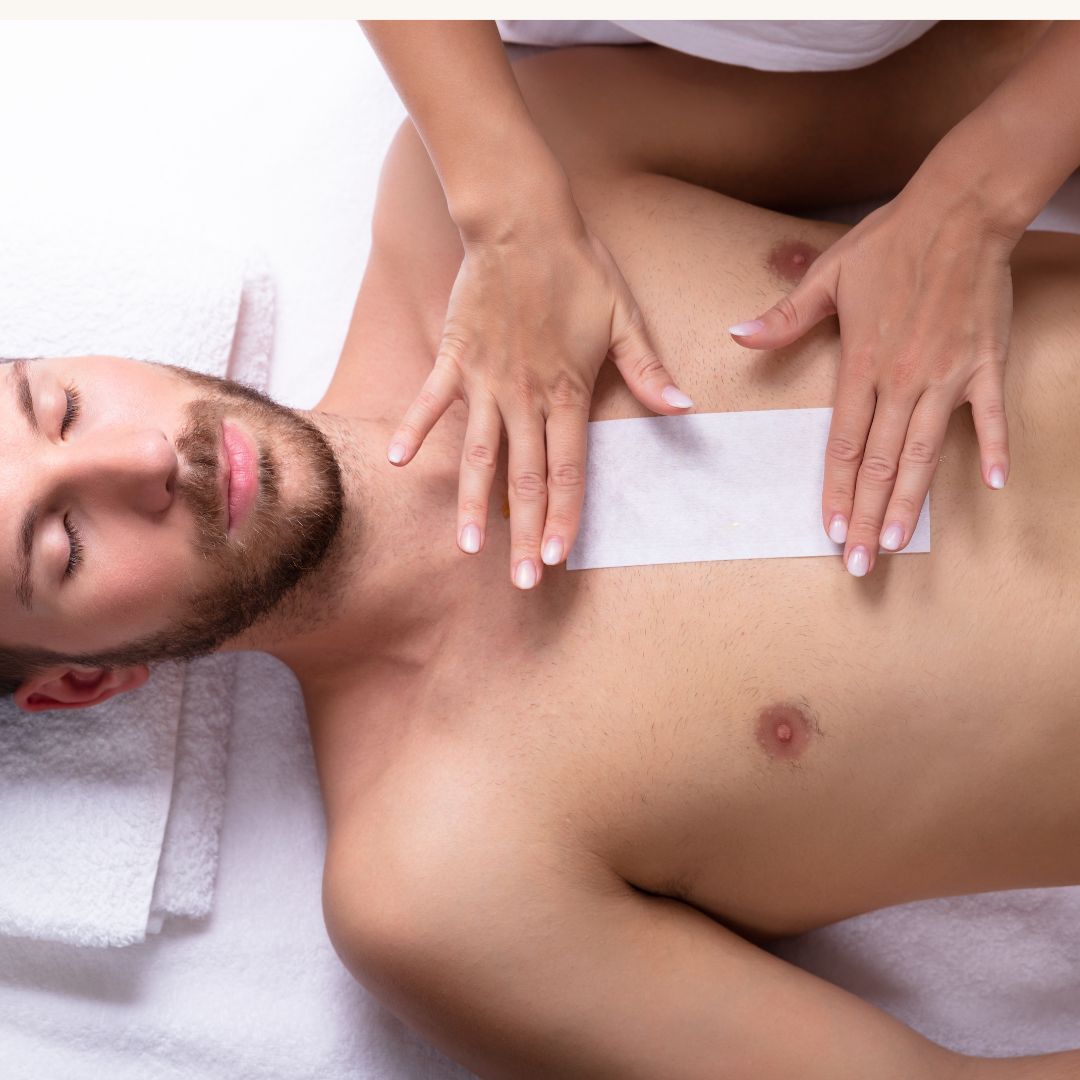 Chest Sugaring or Waxing