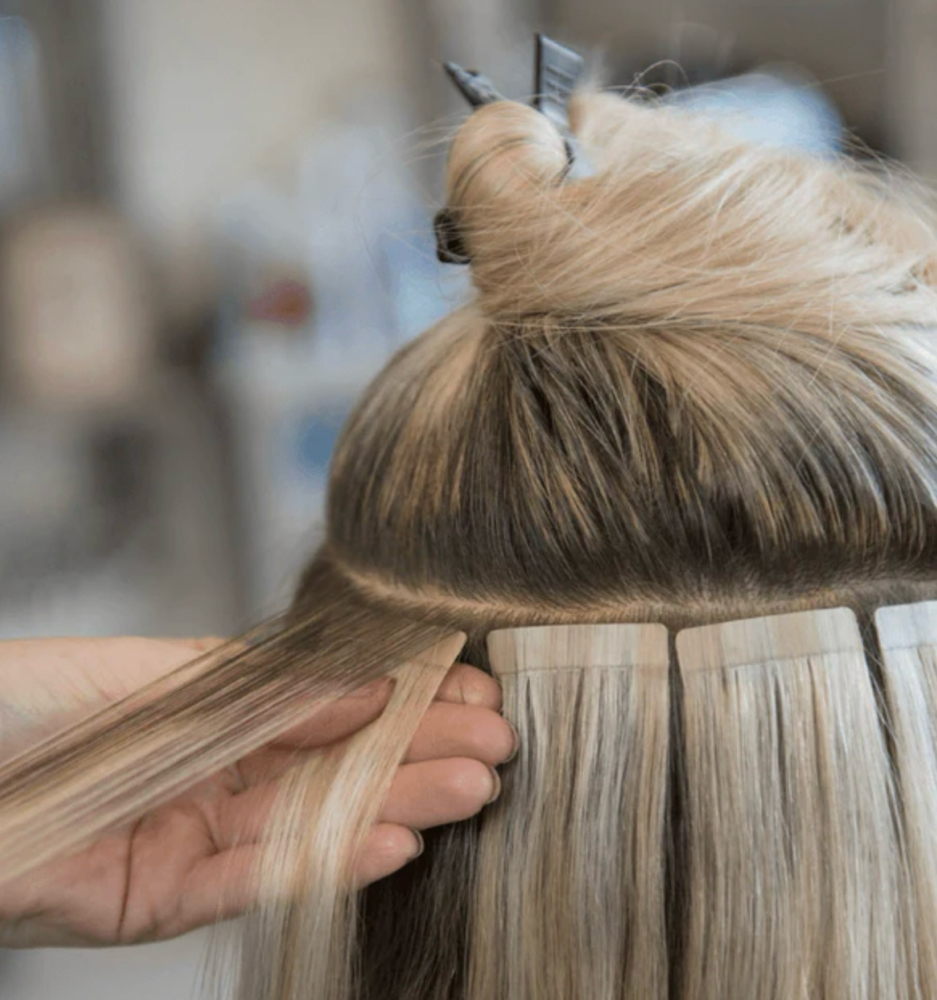 Placement Tape In Extension Move Up at Morgan Farina Hair in Columbia, SC