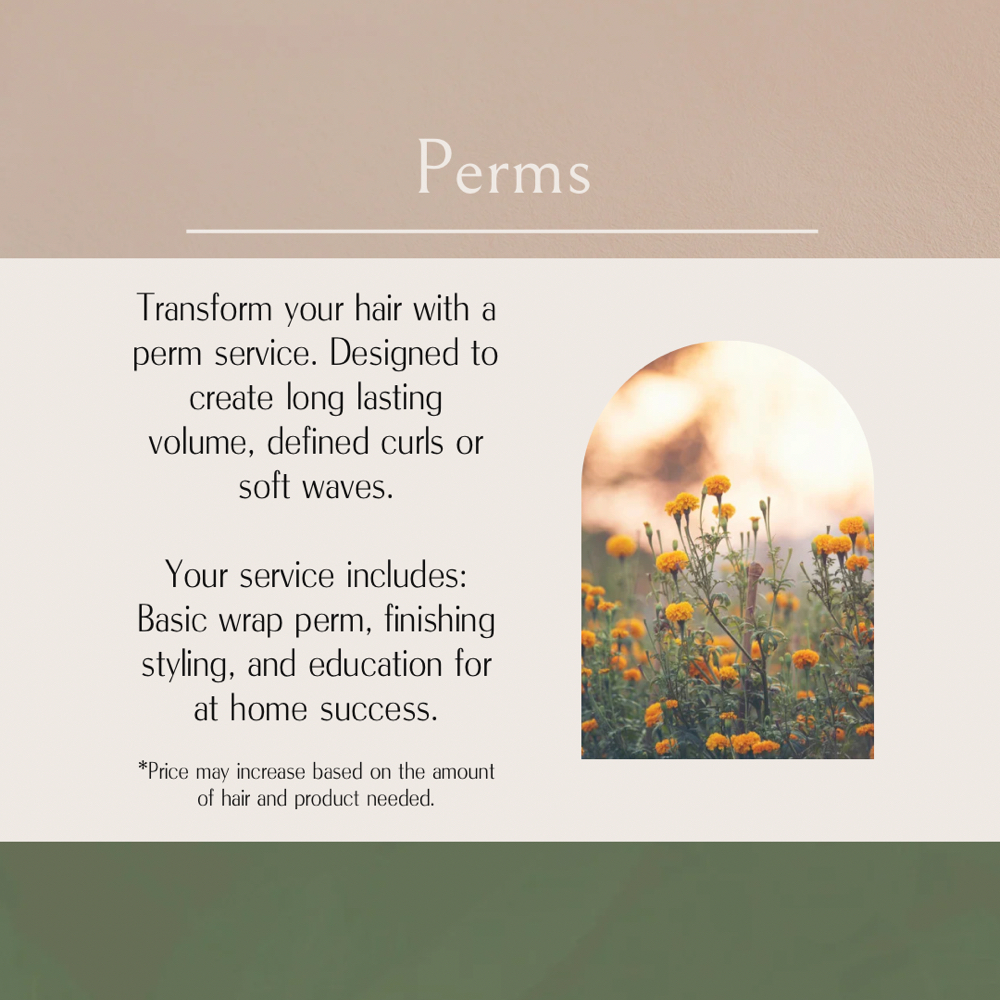 Perm at Northern Roots Hair in Concord, NH