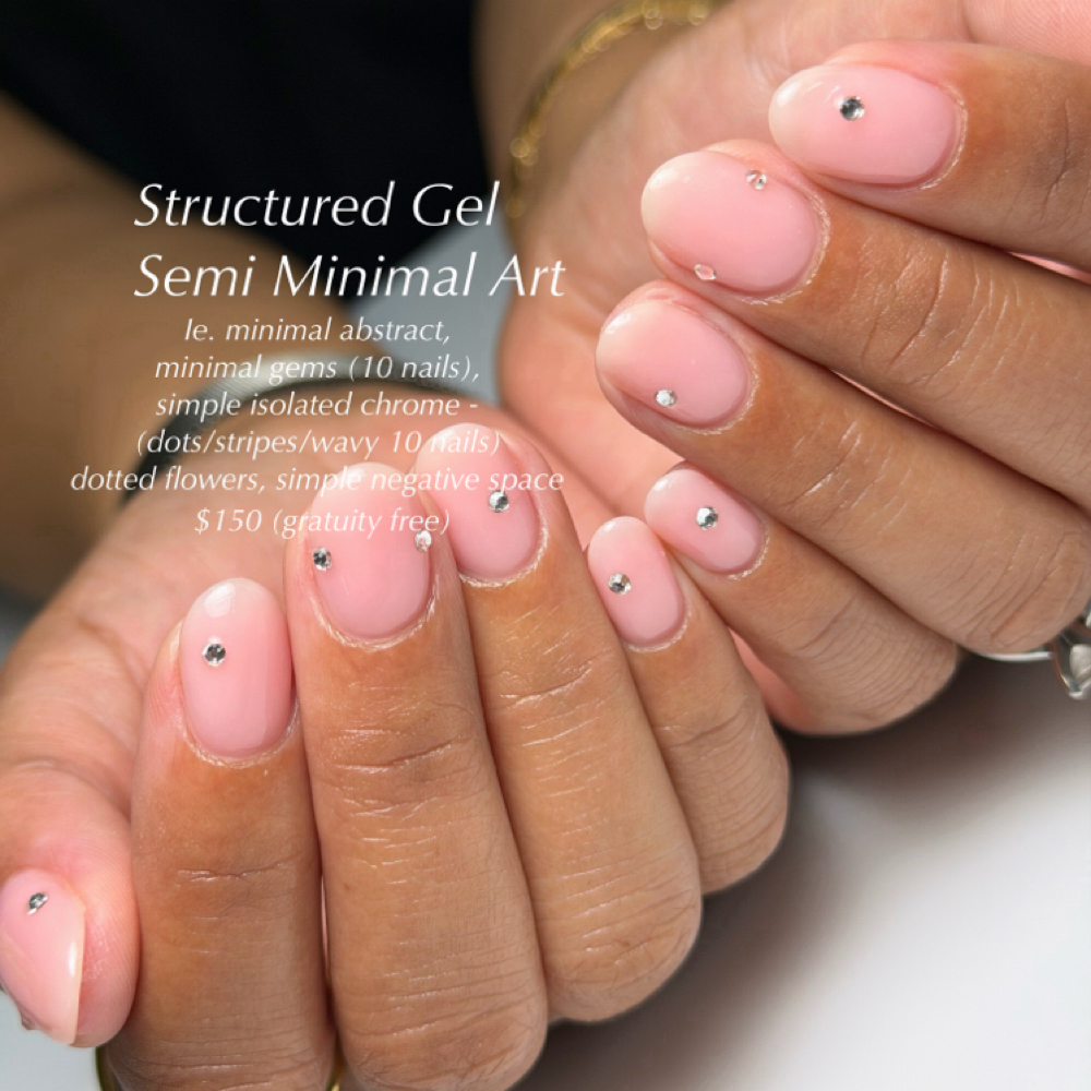 Structured Gel+ Semi Minimal Art at Cindy Trieu @simply_bycindy in Orange, CA