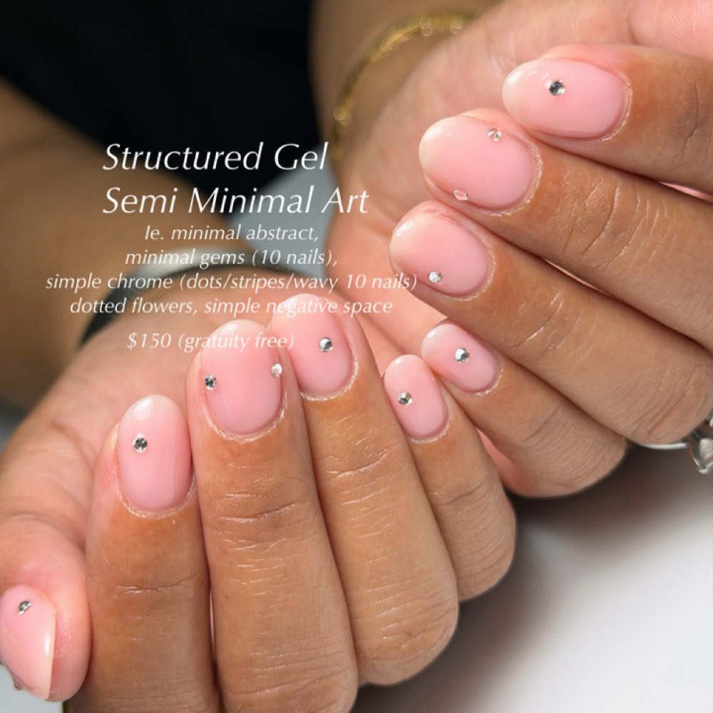 Structured Gel+ Semi Minimal Art at Cindy Trieu @simply_bycindy in Orange, CA