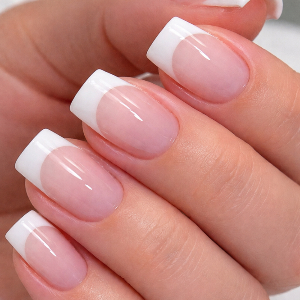 White Tips 3 Week Fill at Lexpertise Nails in Amsterdam, NY