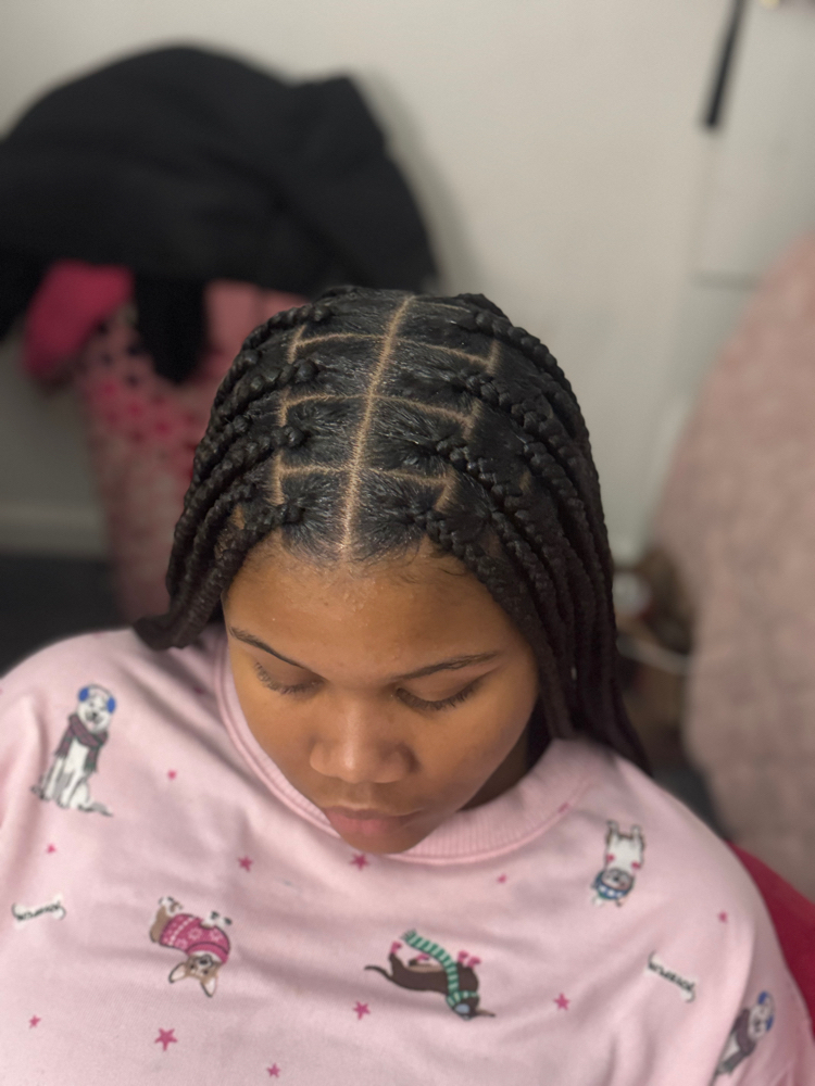 Kid Knotless Braids