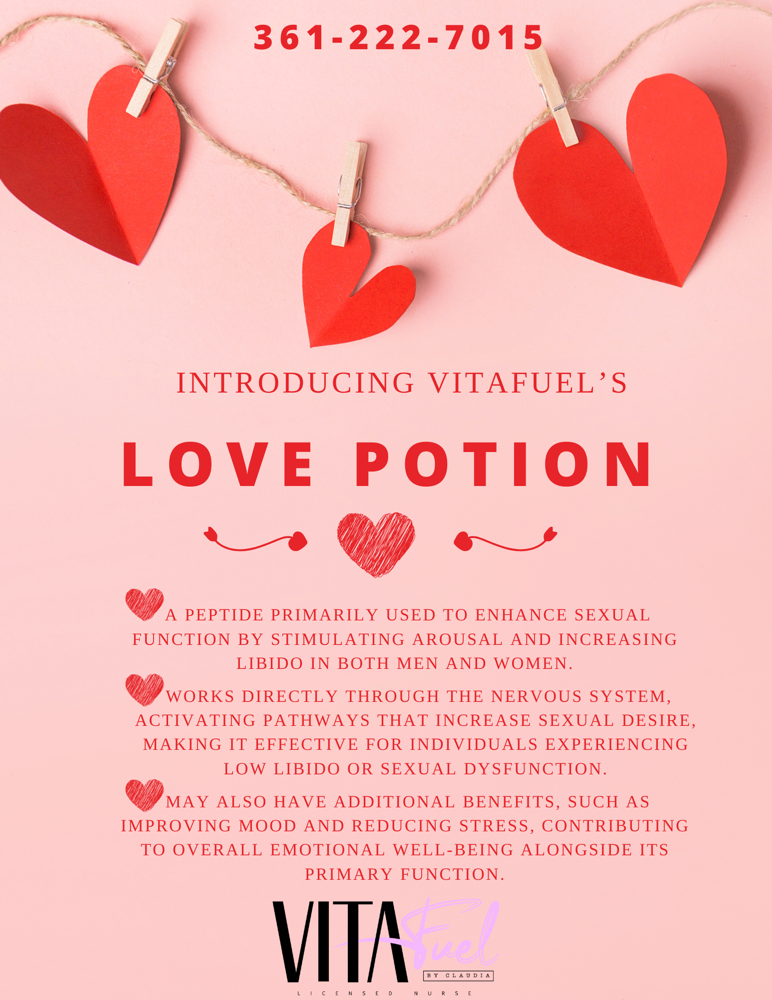 LOVE POTION Injections at VitaFuel by Claudia in Corpus Christi, TX
