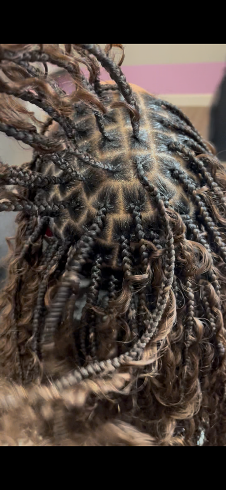 Smedium Boho Knotless(Human) at Blissfully Braiding Beauty Bar in Overland Park, KS