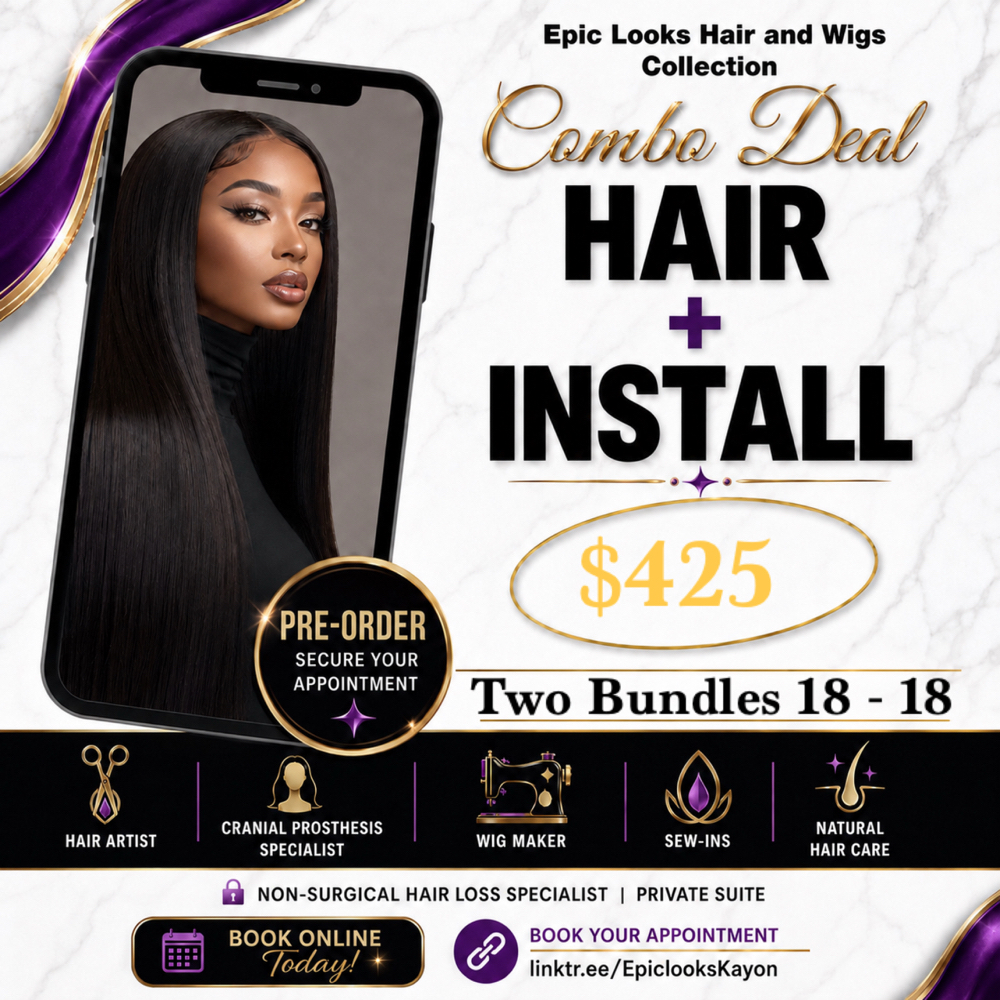 Hair And Combo 18 - 18 at Epic Looks Hair And Wigs Collection in Coral Springs, FL