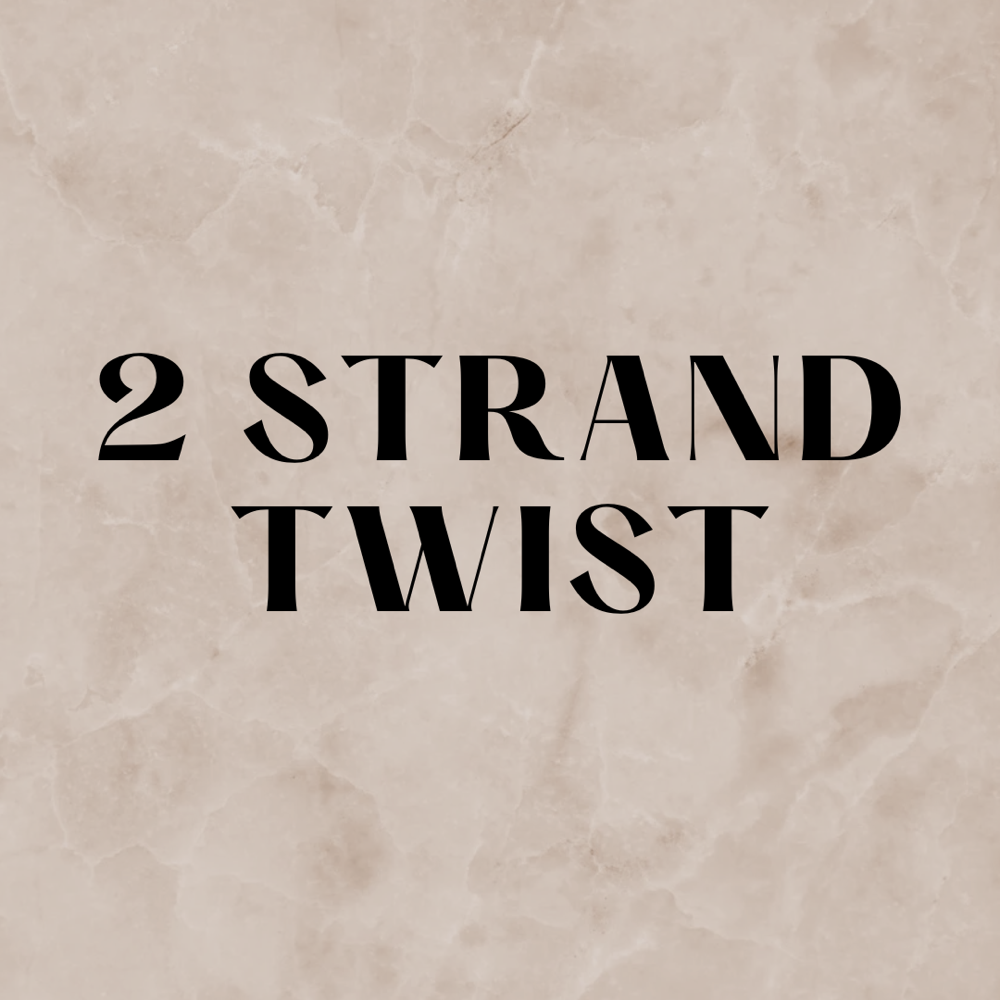 ✨ 2 Strand Twist