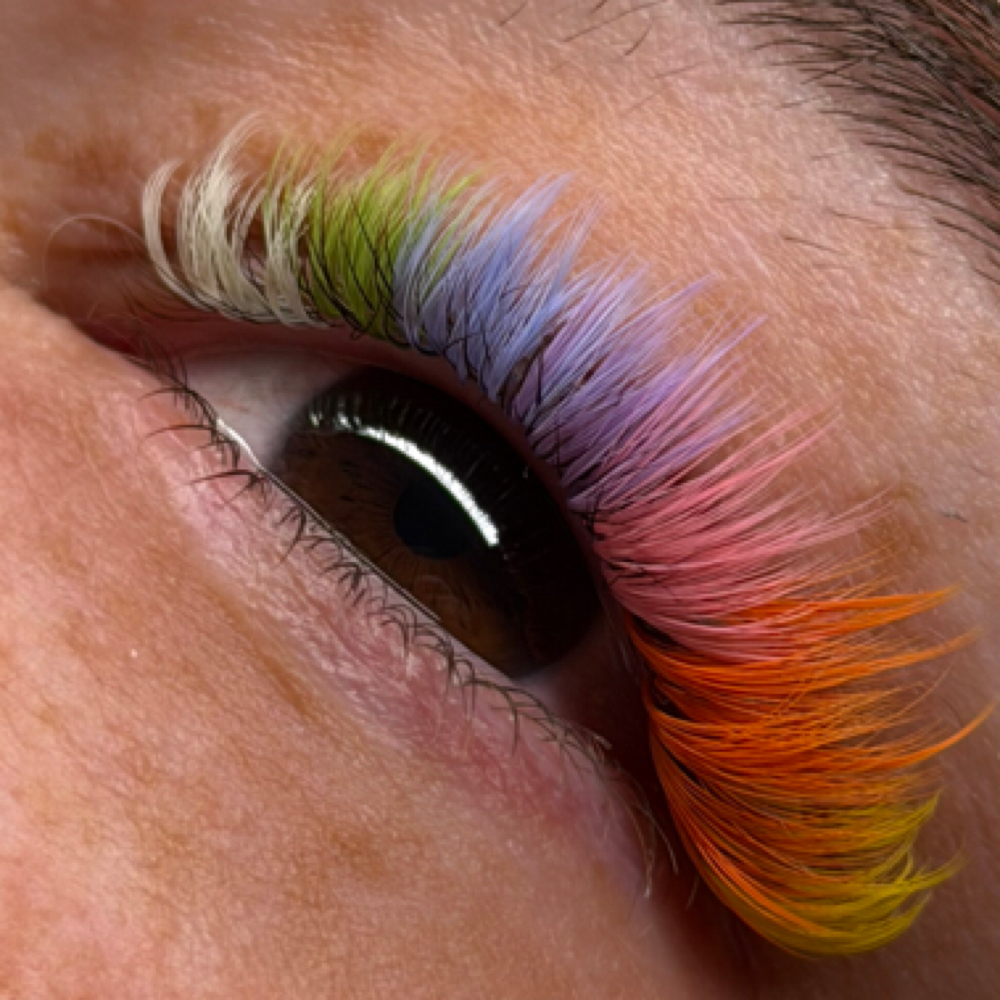 Color Lash Full Set 🌈 at SpookyLashBabe in San Antonio, TX