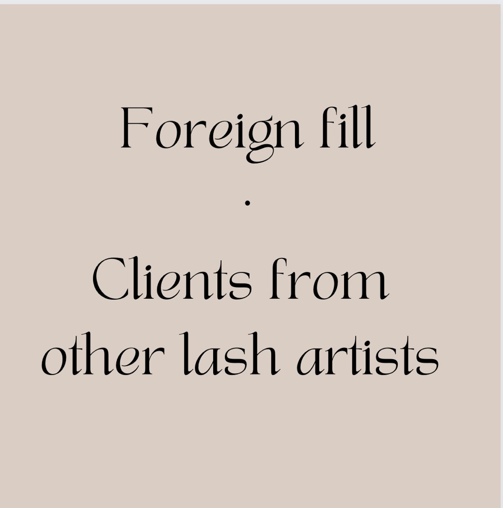 Lash Clients From Other Artists