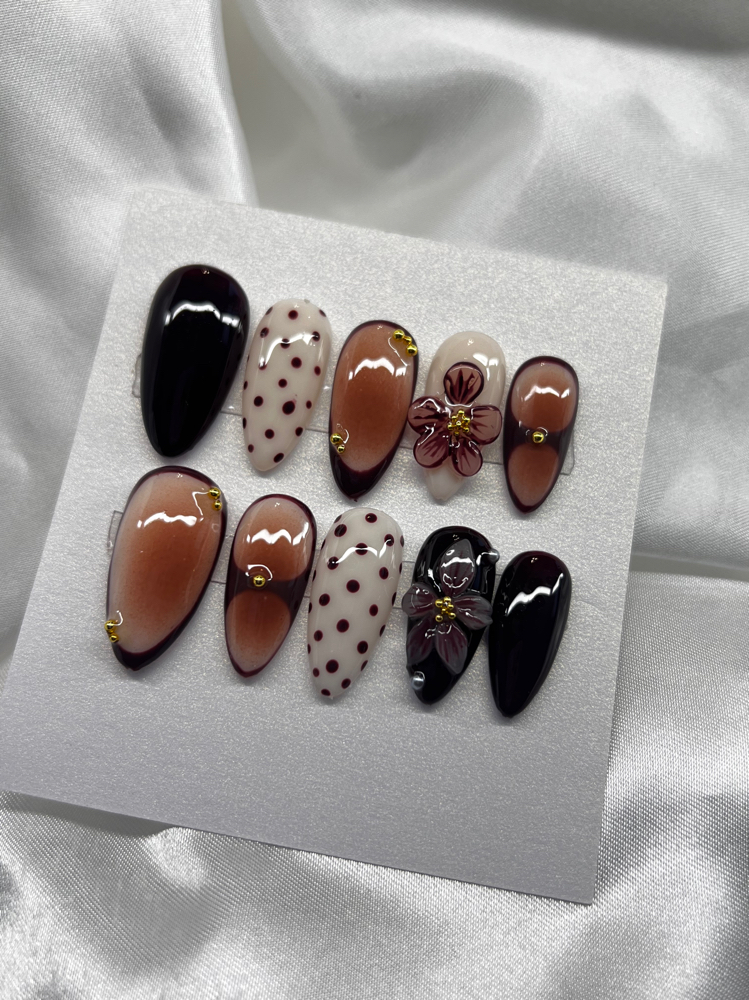 Short Custom Press On Set at Tips n' Tea in Midland, TX