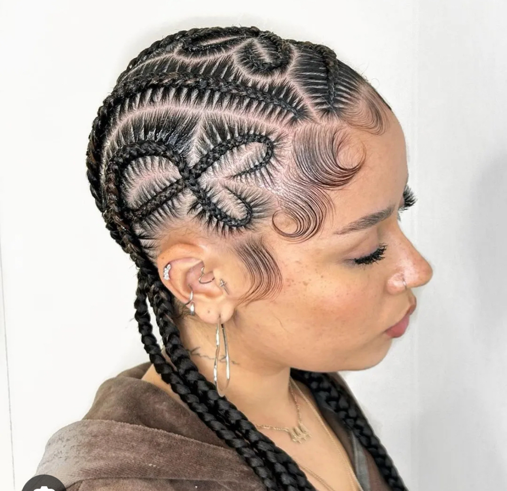 Womens Crazy Braid Design