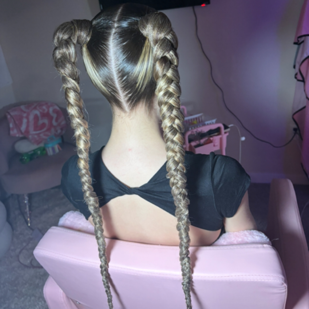 Braided Pigtails at Knot Your Average By Sno in Shawano, WI
