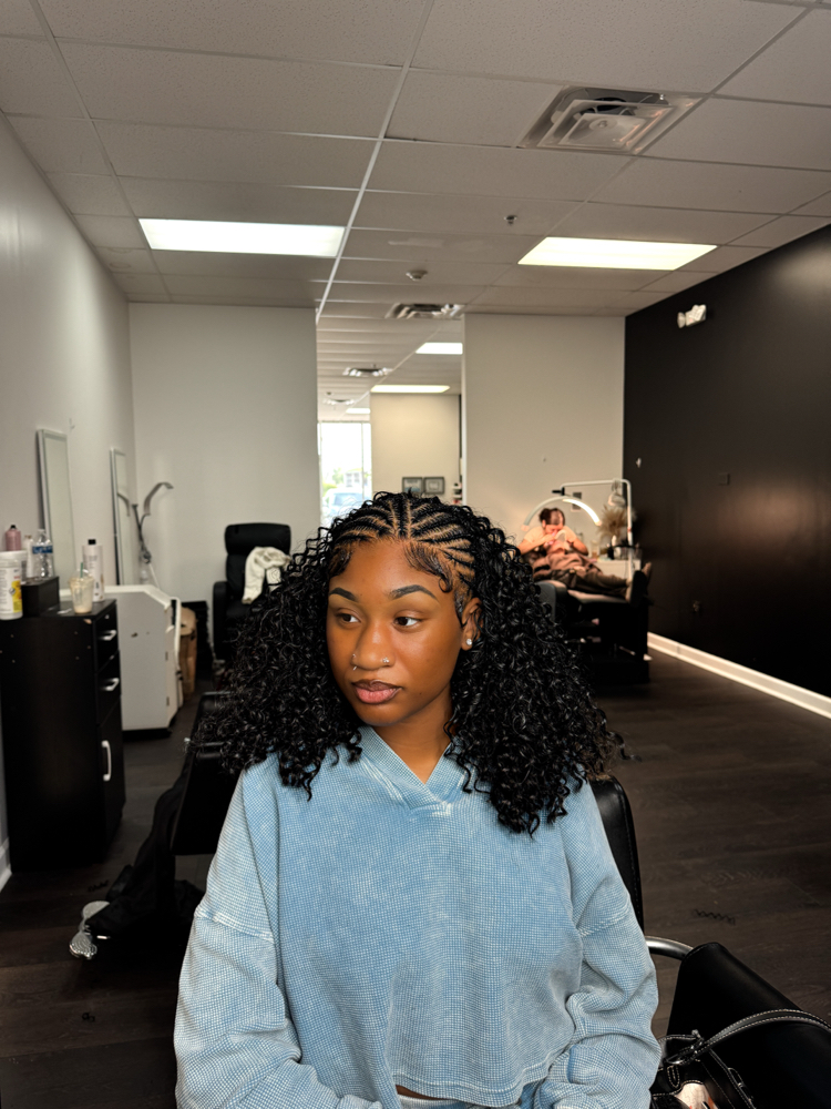 Stitch Braids + Curly Quickweave
