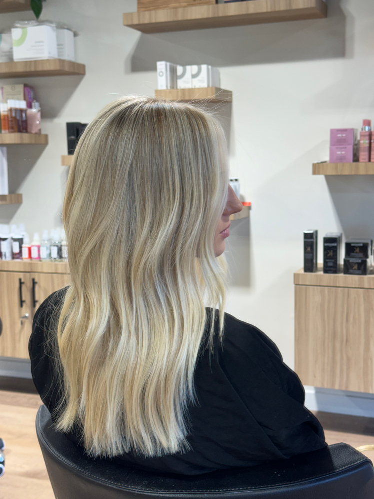 Partial Custom Blonding + Haircut
