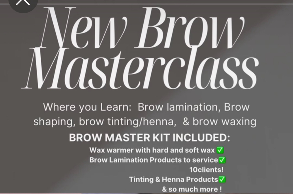 Prebook -Brow Masterclass