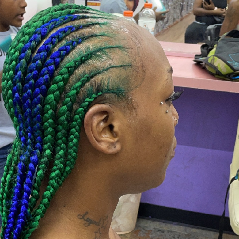10-12 Straight Back Feedin Braids at BeYoutiful Beauty Barr in Houston, TX