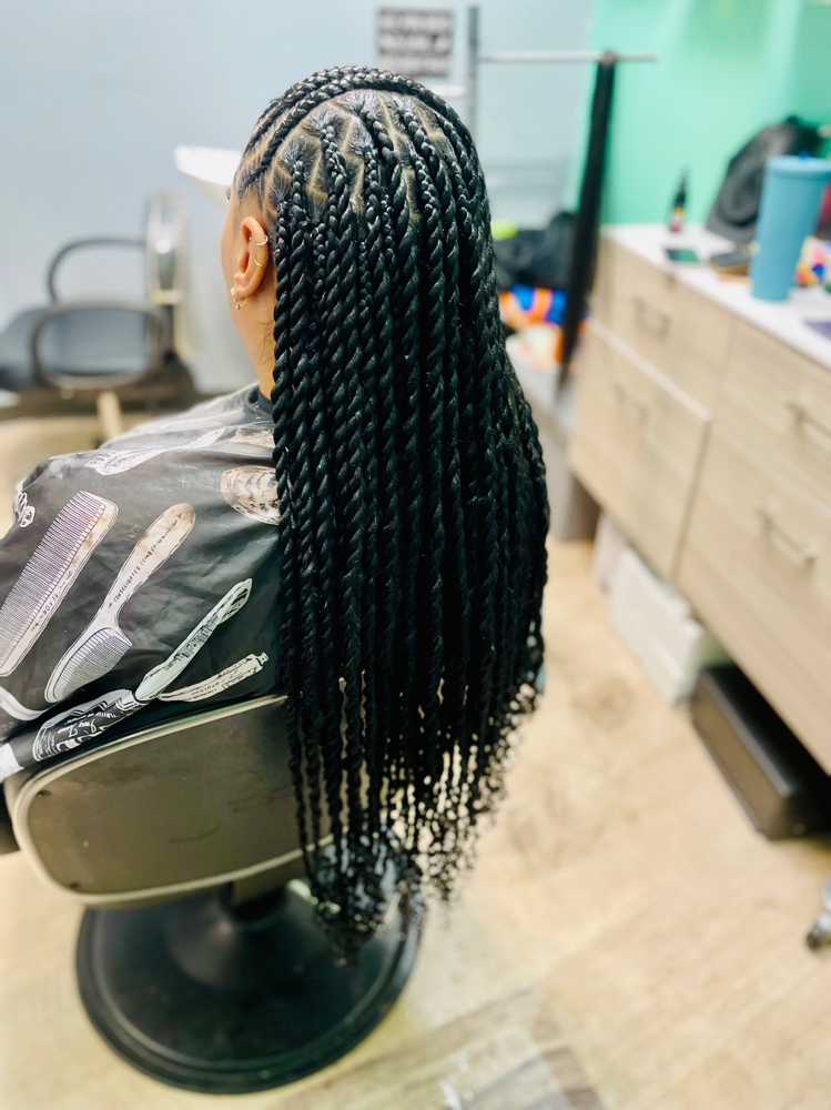 Lemonade Braids With Island Twist