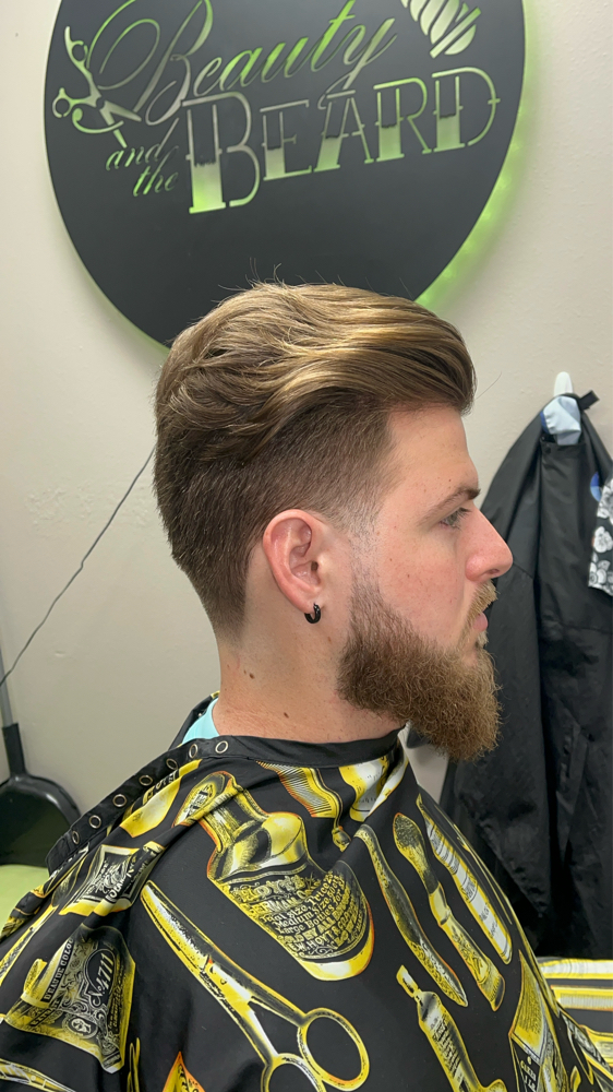 Beard Shape Up with Razor at Beauty and the Beard in Lubbock, TX