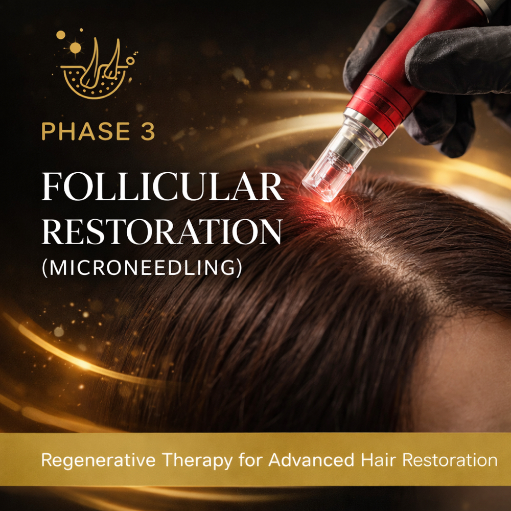 Phase3: Follicular Restoration at HFS Trichology & HeadSpa Inc. in Stockton, CA
