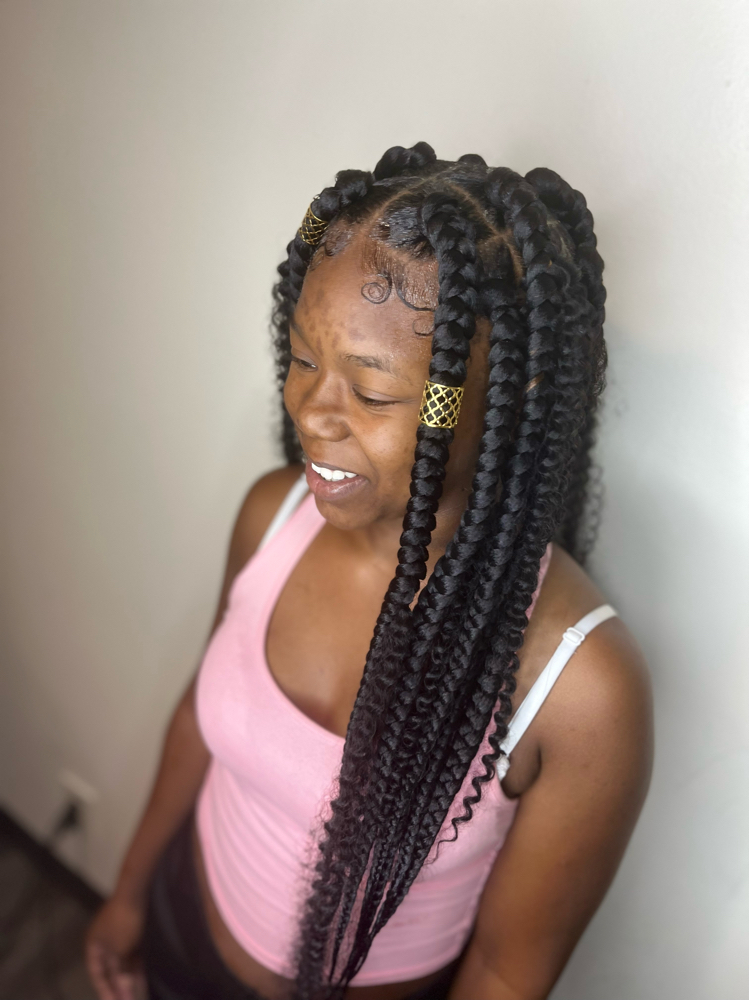 Jumbo Box Braids/boho at BraidsByChardonnay in Milwaukee, WI