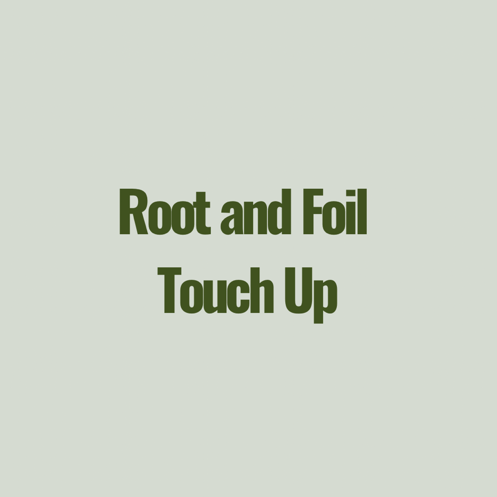 Root And Foil Touch Up at Center Street Studio in Sebewaing, MI