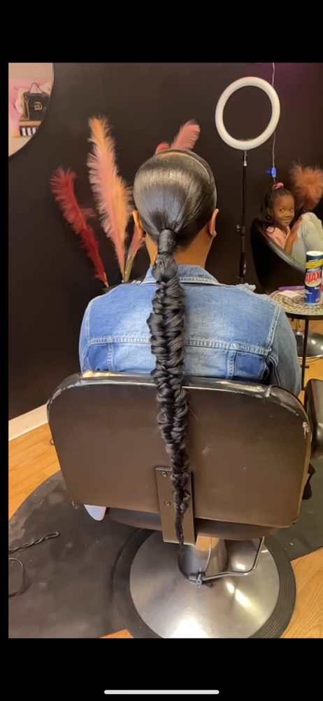 Braided ponytail