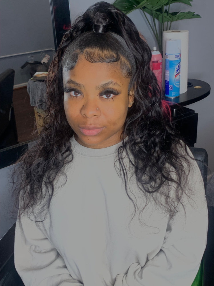 Half Up Half Down Quick Weave
