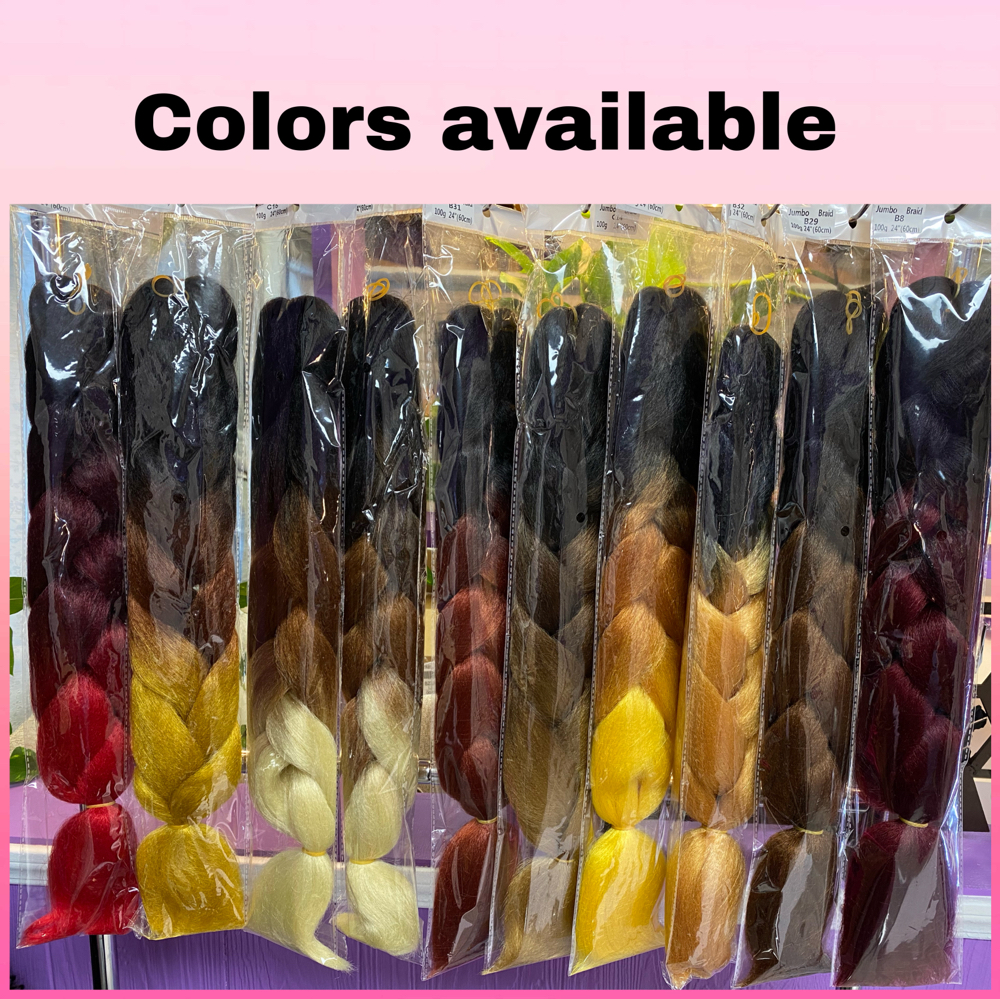 2TONE ,3TONE BRAIDING HAIR COLORS