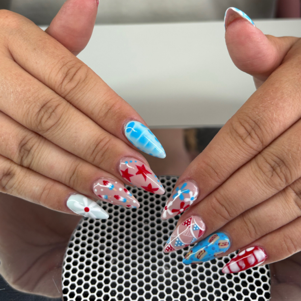 Gel X /Tier 3 Art at Hallie Renee Nail Salon in Griffith, IN