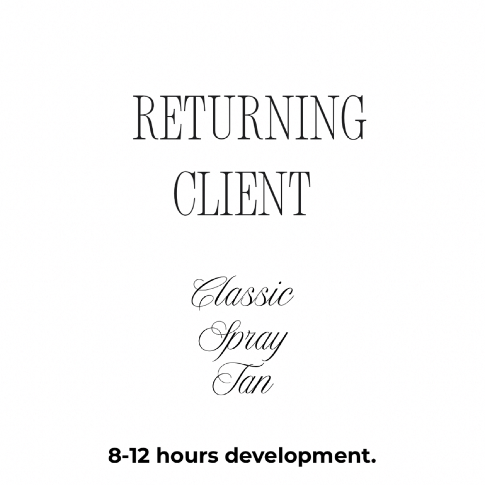 Classic Spray Tan- Returning Client at Bronzed Studio Glow in New York, NY