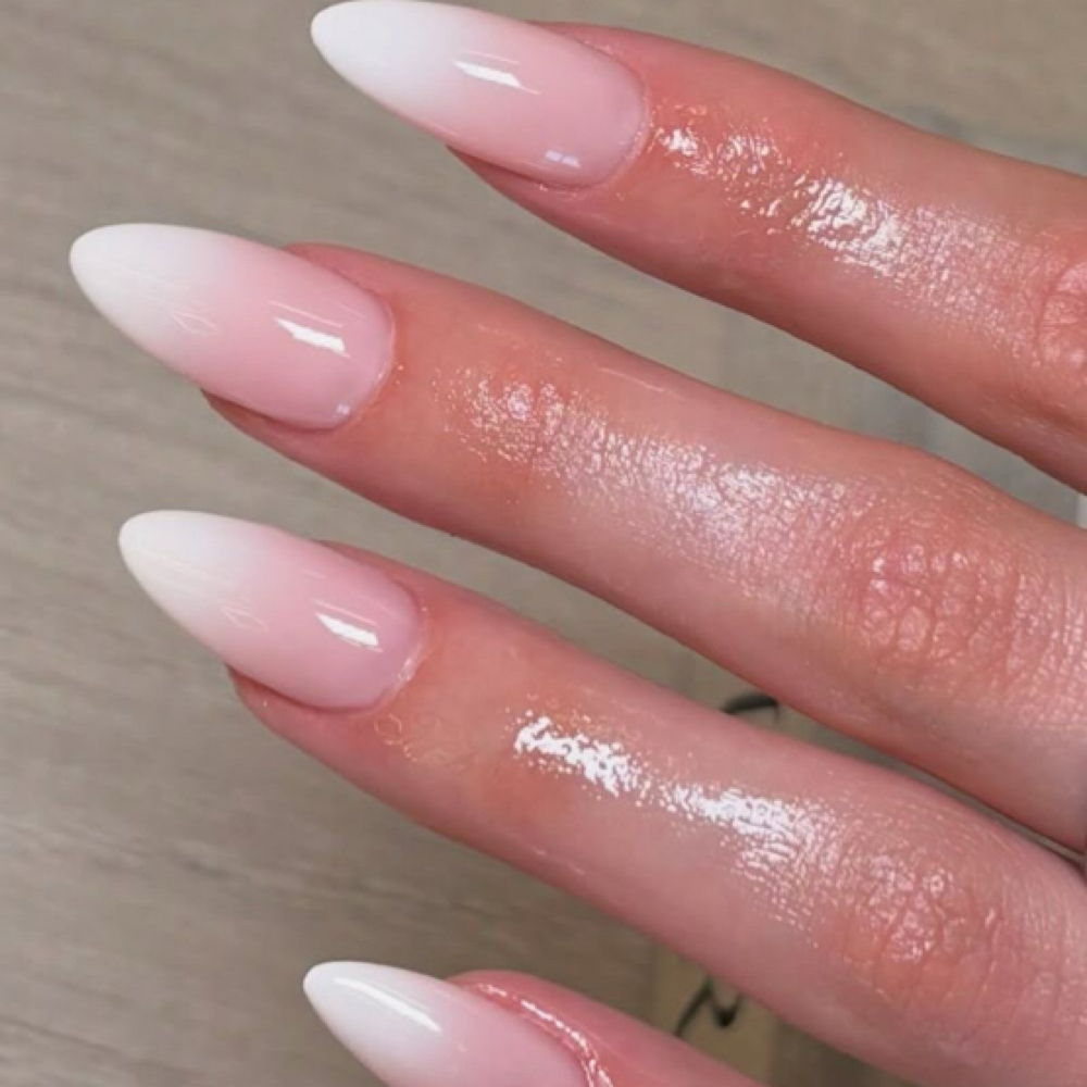 Ombre Pink & White at Noemi nail art & spa in Seneca, SC