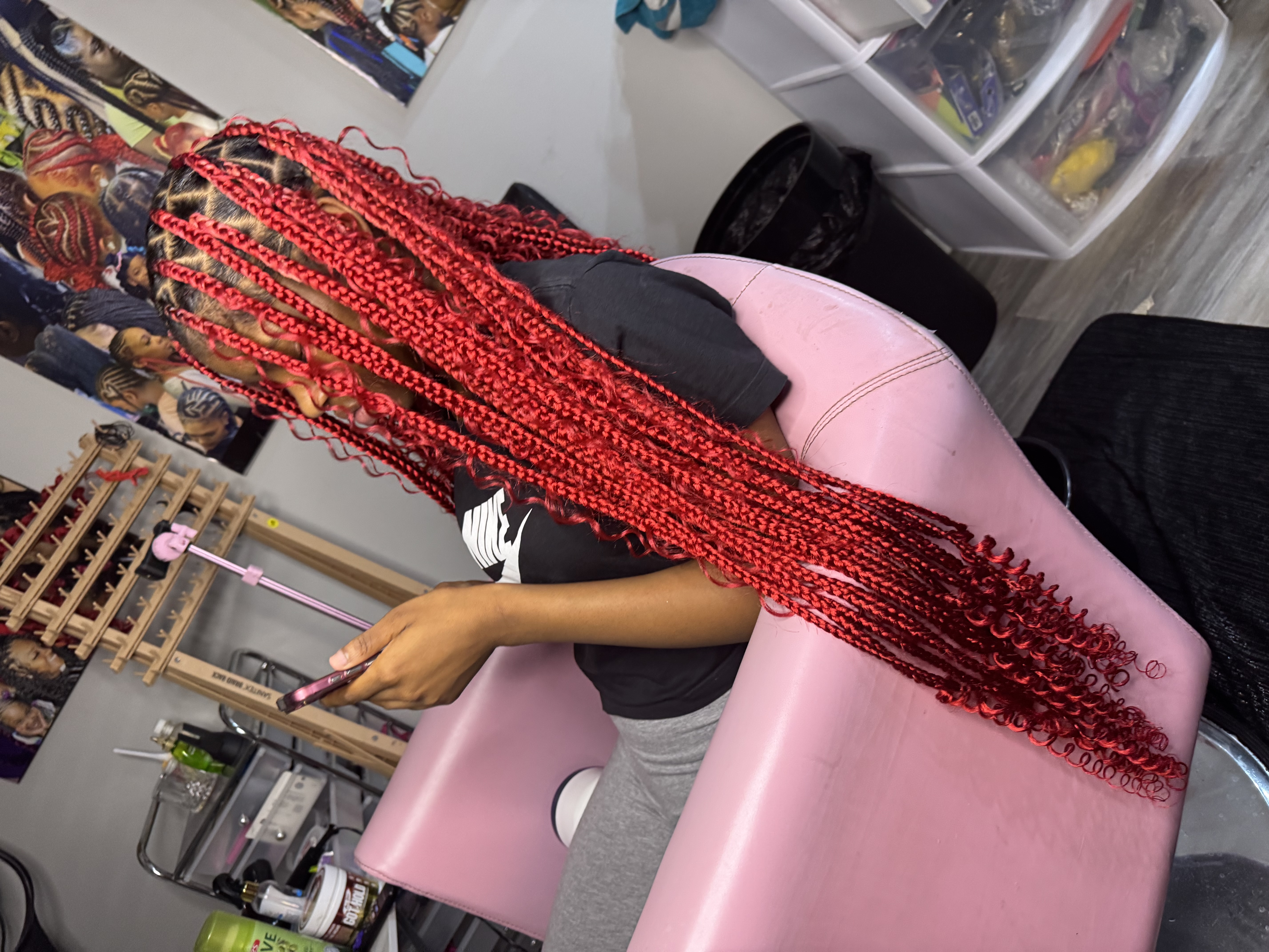 Medium Boho Knotless (KL) at The TreJa Touch in Indianapolis, IN