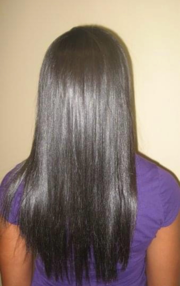 Keratin silk press at Elevate and Create in Cheraw, SC