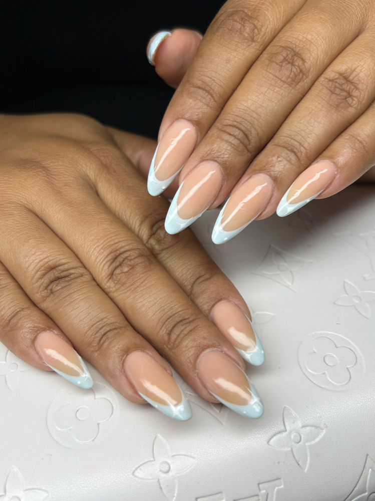 Medium French Nails