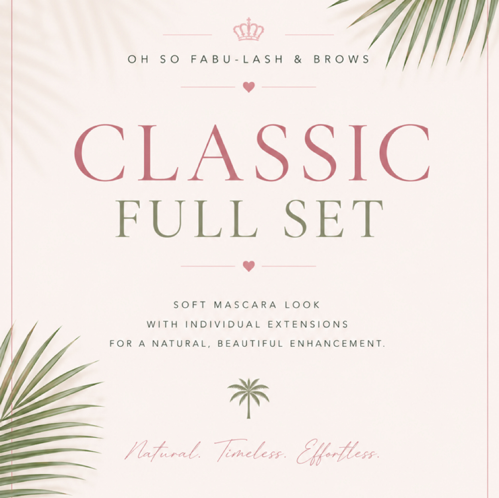 Classic Full Set  (New Lash Set) at Oh So Fabu-Lash & Brows in Delray Beach, FL