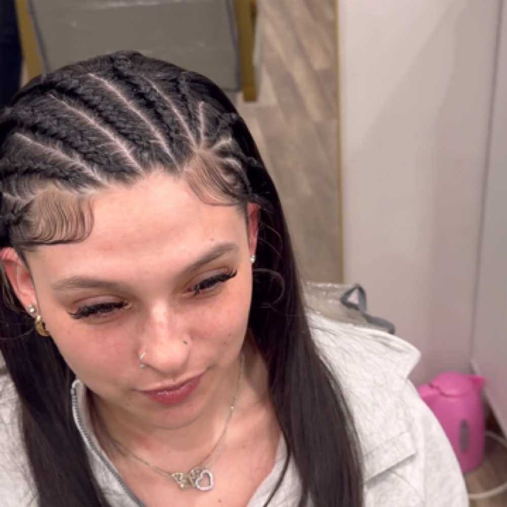 Natural Half Braids at Looks By Ti in Milford, CT